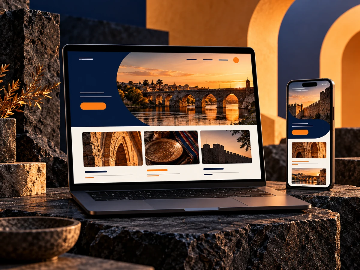 Diyarbakır için hazırlanan temsili kurumsal web sitesi ve mobil arayüz konsepti